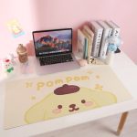 Tapis de souris de bureau grande taille Pom pom