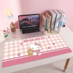 Tapis de souris de bureau grande taille Hello Kitty