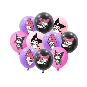 Ballons De d'anniversaire Kuromi 10pc