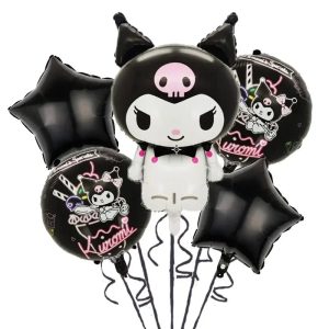 Ballons De d'anniversaire Kuromi Noir