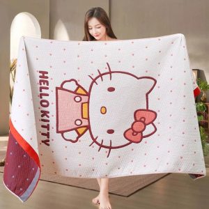 Serviette de Bain en Gaze de Coton Hello Kitty