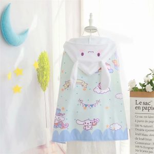 Peignoir Serviette de bain à capuche Cinnamoroll Kawii pour enfants