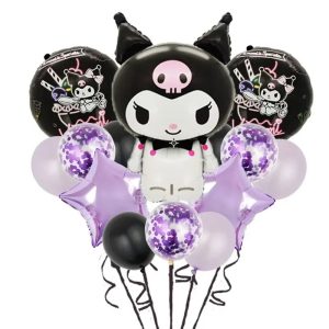 Ballons d'anniversaire De Kuromi Sanrio Noir