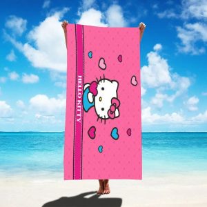 Serviette de plage de voyage Hello Kitty