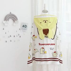 Peignoir Serviette de bain à capuche Purin Kawii pour enfants