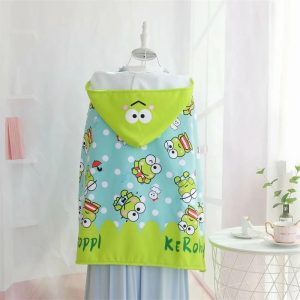 Peignoir Serviette de bain à capuche Keroppi pour enfants