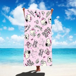 Serviette de plage mignonne Hello Kitty