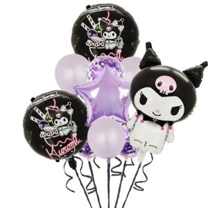 Ballons d'anniversaire Kuromi Saniro Lovers 