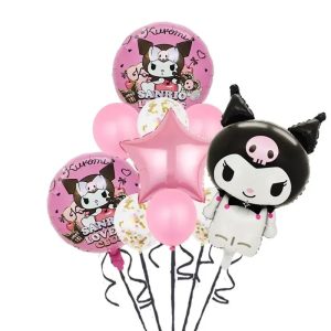 Ballons d'anniversaire De Kuromi Rose